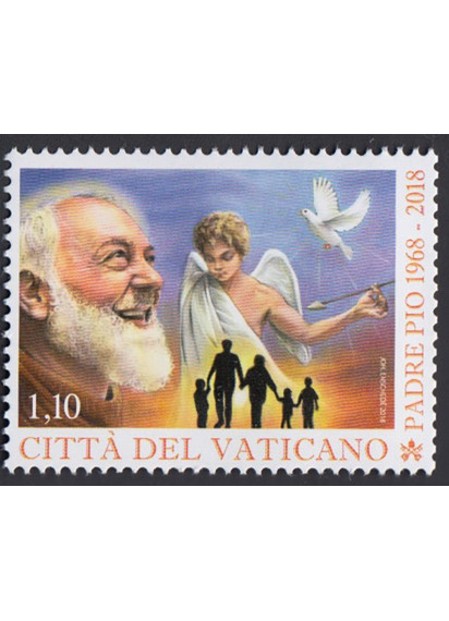 2018 - 50° Morte Padre Pio 1v. Nuovo